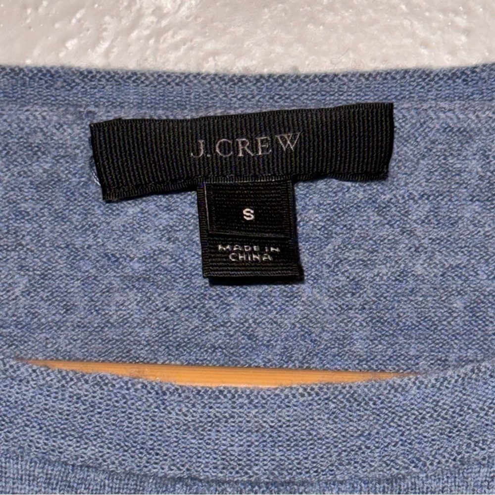J. Crew Merino Wool Sweater with Zipper Shoulders Women’s Size Small - Picture 7 of 11